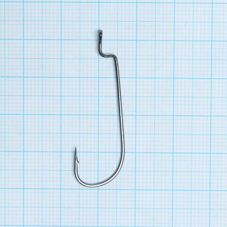 Hooks Volzhanka Worm Offset Hook No. 1, 10 pcs-1