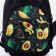 Avokado-Ryukzak bag, 15x10x26 cm, lightning departure, n/pocket, belt regulus, black