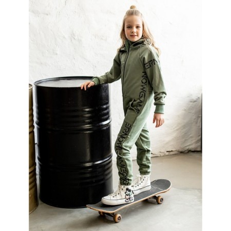 Overalls for the boy Eleven, height 104 cm, khaki color-2