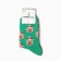 Women's socks New Year deer, green color, size 36-40