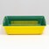 Deep toilet with a mesh of 36 x 25 x 9 cm, green/yellow