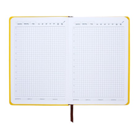 The diary is notathered, A5, 140L, CENT, OF KOZHZAM, FLOWERS, FLOWERS, Yellow-11