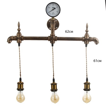 Sconces "Fortel" 3he27 40W bronze 55x10x56cm-3