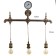 Sconces "Fortel" 3he27 40W bronze 55x10x56cm