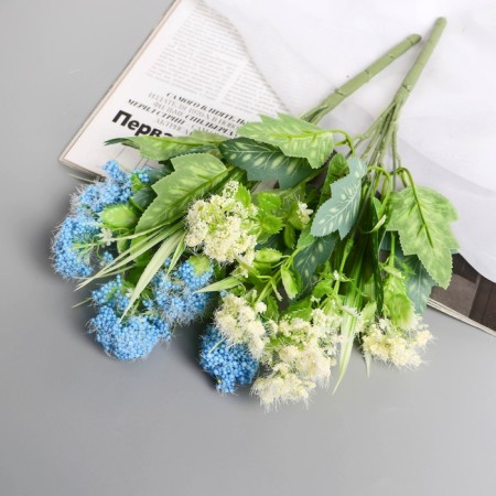 Букет "Пушица незабудка" 30 см, микс-2