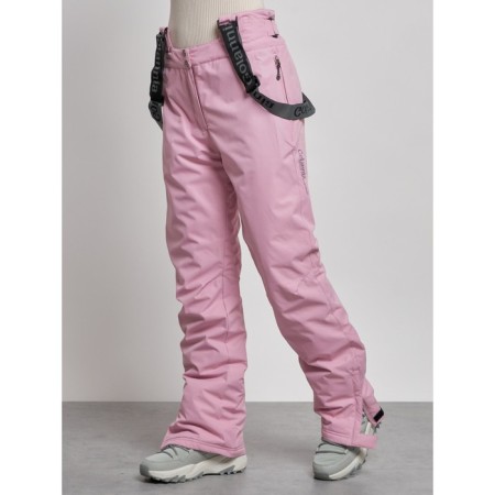Semi -combinezone ski insulated female winter, size 44, pink color-10