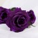 Artificial flowers "Troy rose" 6x61 cm, purple