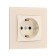 Single Tot Matte Glass, 16 a, hidden, with salary, glass, beige