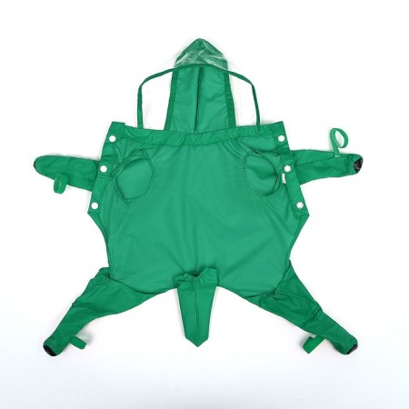 Combiason for dogs, demi -season with covers on paws, size M (DS 30, OG 32), green-3
