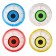 Yo-yo "Eye", light, color mix