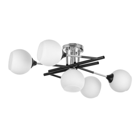 Luer "Indis" 5he27 40W Black-chromium 60x60x28 cm