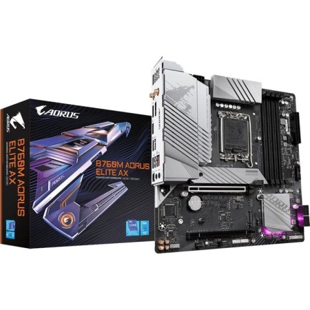 Motherboard Gigabyte B760M Aorus Elite AX, LGA1700, Z790, 4XDDR5, HDMI, DP, MATX-5