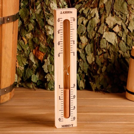 Sanding watch souvenir for saunas and bath for 15 minutes, packaging blister mix