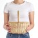 Children's basket, bottom: 15 × 20 cm, top: 25x21 cm, h = 14/26 cm, vine
