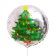 Foil ball 18 "Funny Santa"