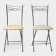 Set of folding chairs "Nika 1", 2 pcs, ivory color