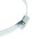 Chervyeric zein clamp, end-to-end carriage, diameter 118-140 mm, width 12.7 mm, galvanized