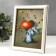 Photo frame 15x20 281g white with gold (plastic screen)