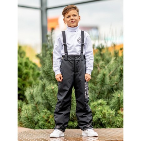 Pants for a boy, height 92 cm, cast iron color-1