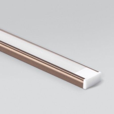 Overhead aluminum profile for Elektrostandard LED tape, LL-2 -LP006, 2000x15x6 mm, brass color-1