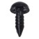 Rifle eyes with plugs, set 40 pcs., Size 1 pc. - 0.8 cm, black color