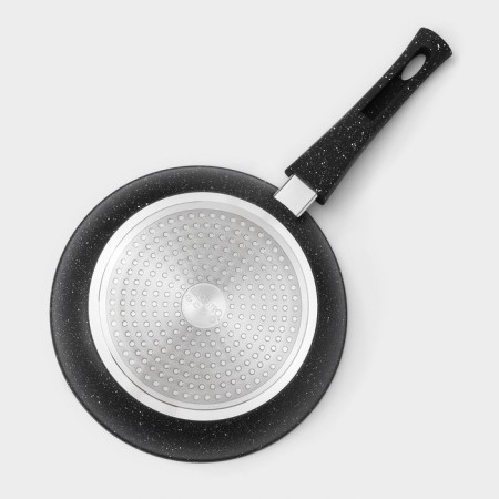 Fogging pan Magistro Dark, D = 24 cm, removable handle Soft-Touch, anti-stick coating, induction, black color-9