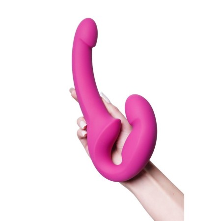 Rasmate Strapon Fun Factory Share Lite, silicone, 23x4 cm, pink color-11