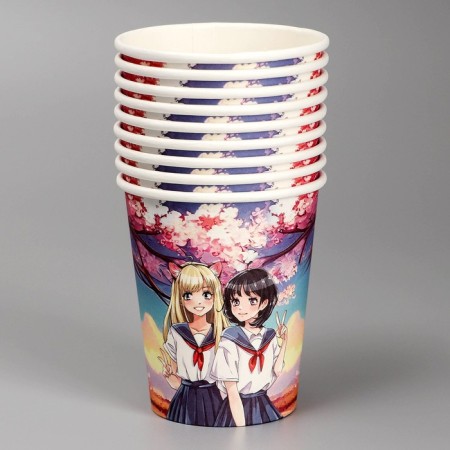 A single -single paper glass "anime", 250 ml-2