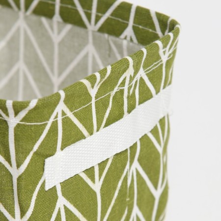 Textile basket of the shade color is green, 12*15*20 cm-3