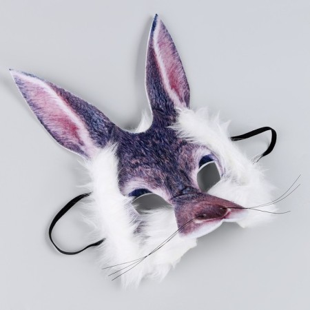 Carnival mask "Hare with fur"-1