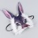 Carnival mask "Hare with fur"