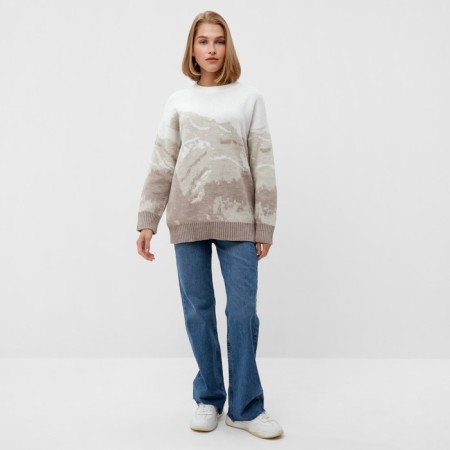 Jumper female minku: casual collection beige color, rr 42-44-1