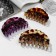 Hair crab "Leopard print" wave, 10 cm, mix