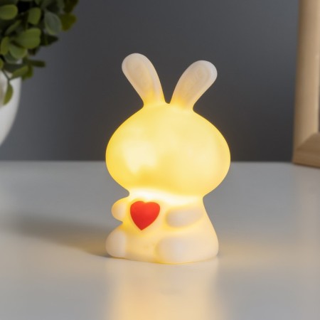 Spinker "Bunny with Heart" 2W Led LR44 white 4x4x8.5cm-1