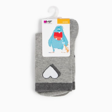 Children's socks, color gray melange, size 20 (31-33)-4