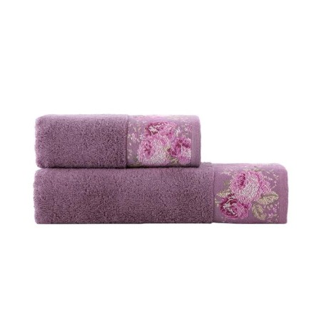Arya Home Desima towel, 550 gr, size 70x140 cm, purple color-1
