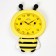 Children's wall clock "Bee", smooth move, 37 x 27.5 cm