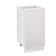 Wardrobe 400 Helga, 400x500x824, White/Gray Soft MDF