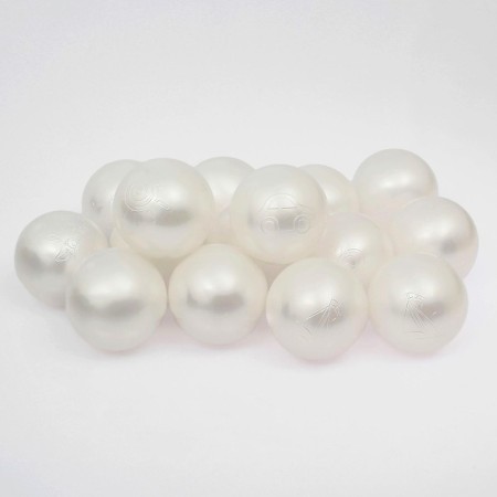 Balls for dry pool "mother -of -pearl", ball diameter 7.5 cm, set 150 pieces, white color-4