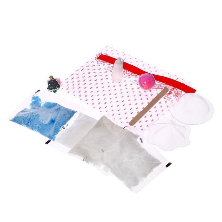 Set for experiments "New Year's bombs", snowflake and ball, in a bag