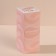 Organizer for storing cotton sticks and disks, with a lid, 2 removable sections, 6.7 × 19 cm, in a cardboard box, a transparent color