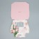 Confectionery packaging, a box with lamination "Tulips", 10 x 8 x 3.5 cm