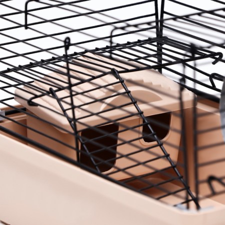 Mini cell for rodents "Pijon" No. 2, equipped, 27 x 15 x 16 cm, beige-7