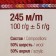 Yarn "Harmony" 50% wool, 50% acrylic 245m/100g (046 red)