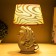 Table lamp "Swan" E14 40W gray-gold 15x19x32 cm Risalux