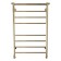 Water towels Domoterm "Medea" P8, 500x800 mm, with a shelf, gold