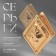 Earrings Metal "Chord" rhombus, color gold