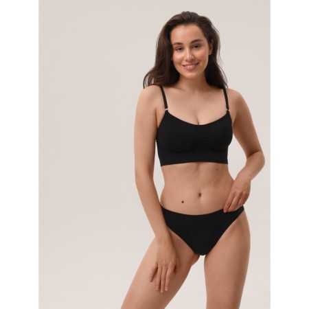 Top female supporting on thin straps Mirey Top Shaper Spalla Stretta, size 52, black color-2