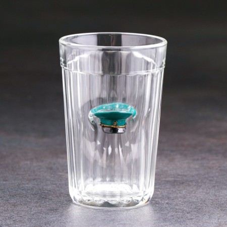 The glass "impenetrable. Military", with a cap, faceted, 250 ml-1