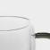 Glass cup with double walls Magistro "Adele", 200 ml, black color